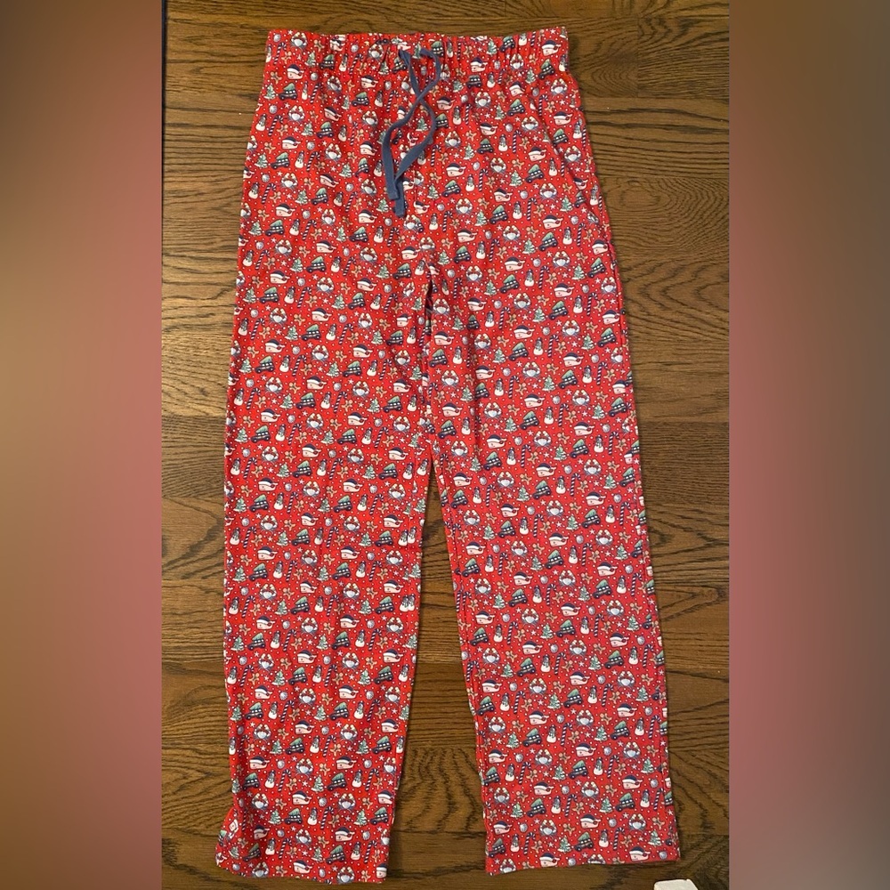 Vineyard Vines Girl’s Knit Holiday collection PJ pants. Size S/P 8-10.  Red